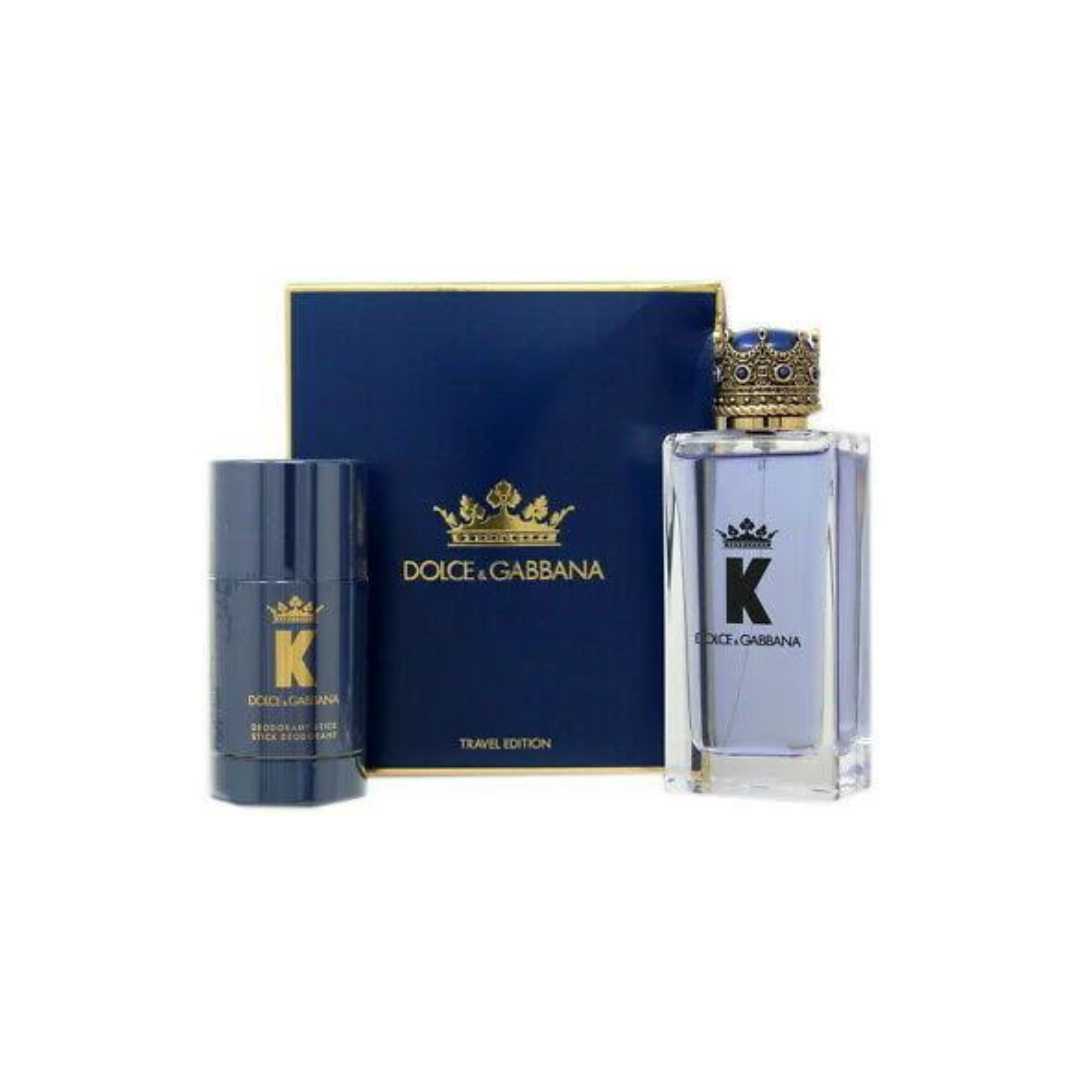 Dolce
& Gabbana K Perfume for Men EDT 100ml + Deodorant Travel Set