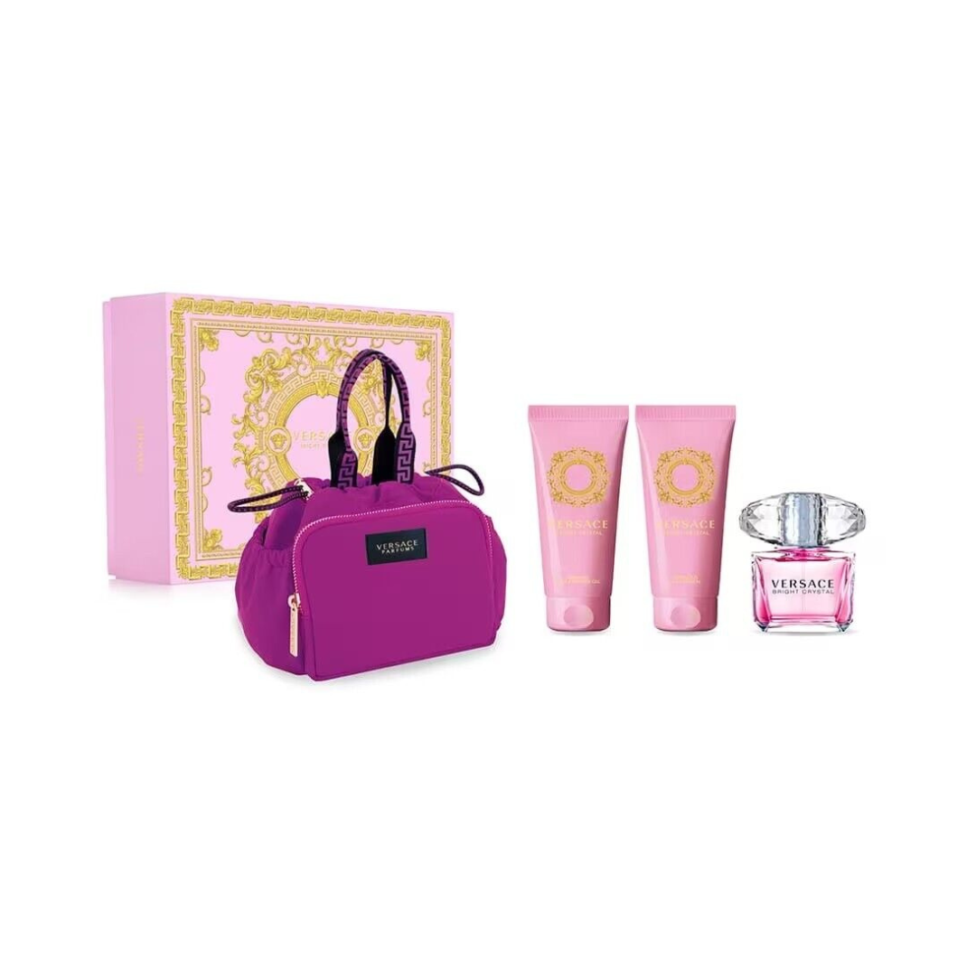 Versace
Bright Crystal Perfume for Women Eau de Toilette EDT 90ml 4-Piece Gift Set