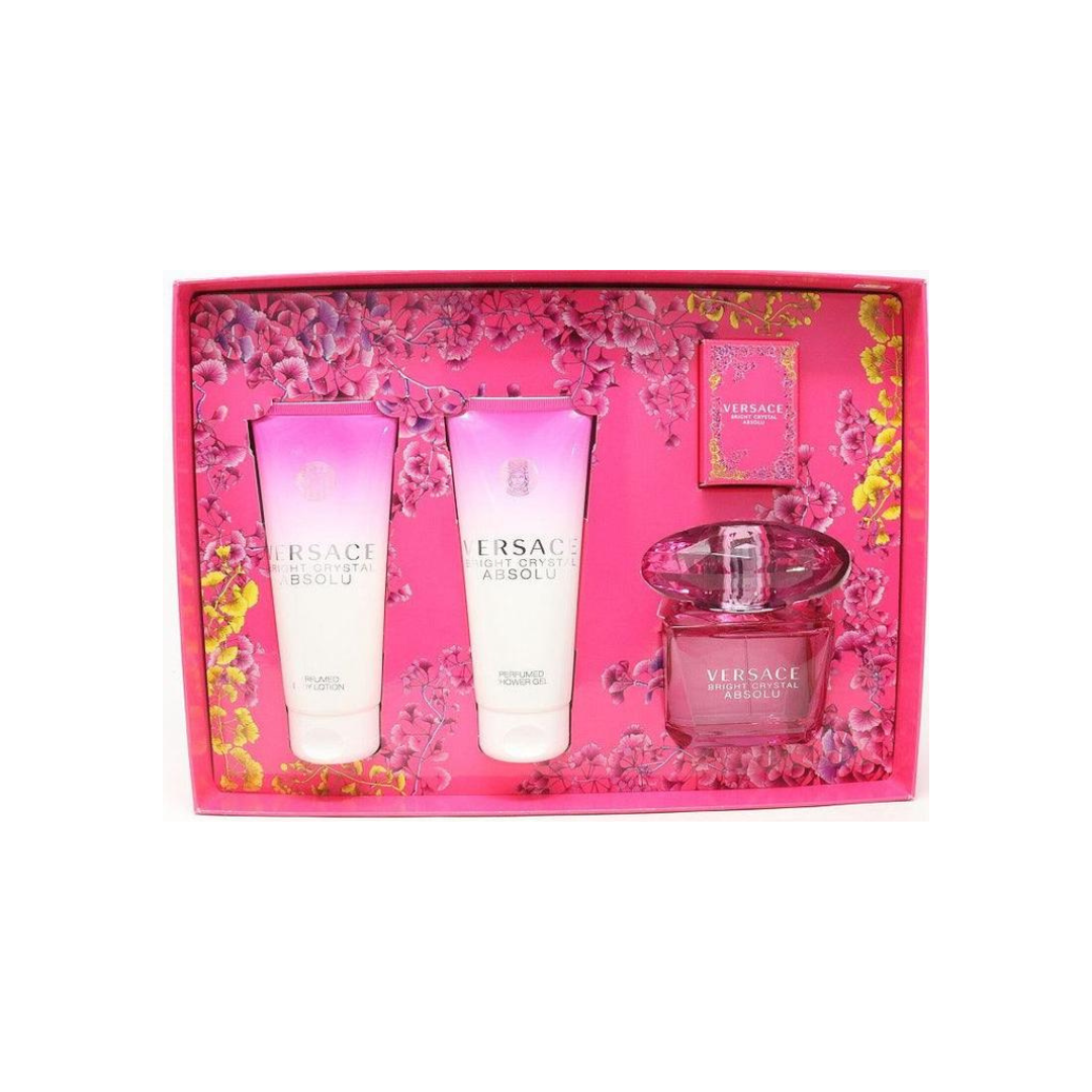 Versace
  Bright Crystal Absolu Perfume EDP 90ml Gift Set with Mini & Body Care