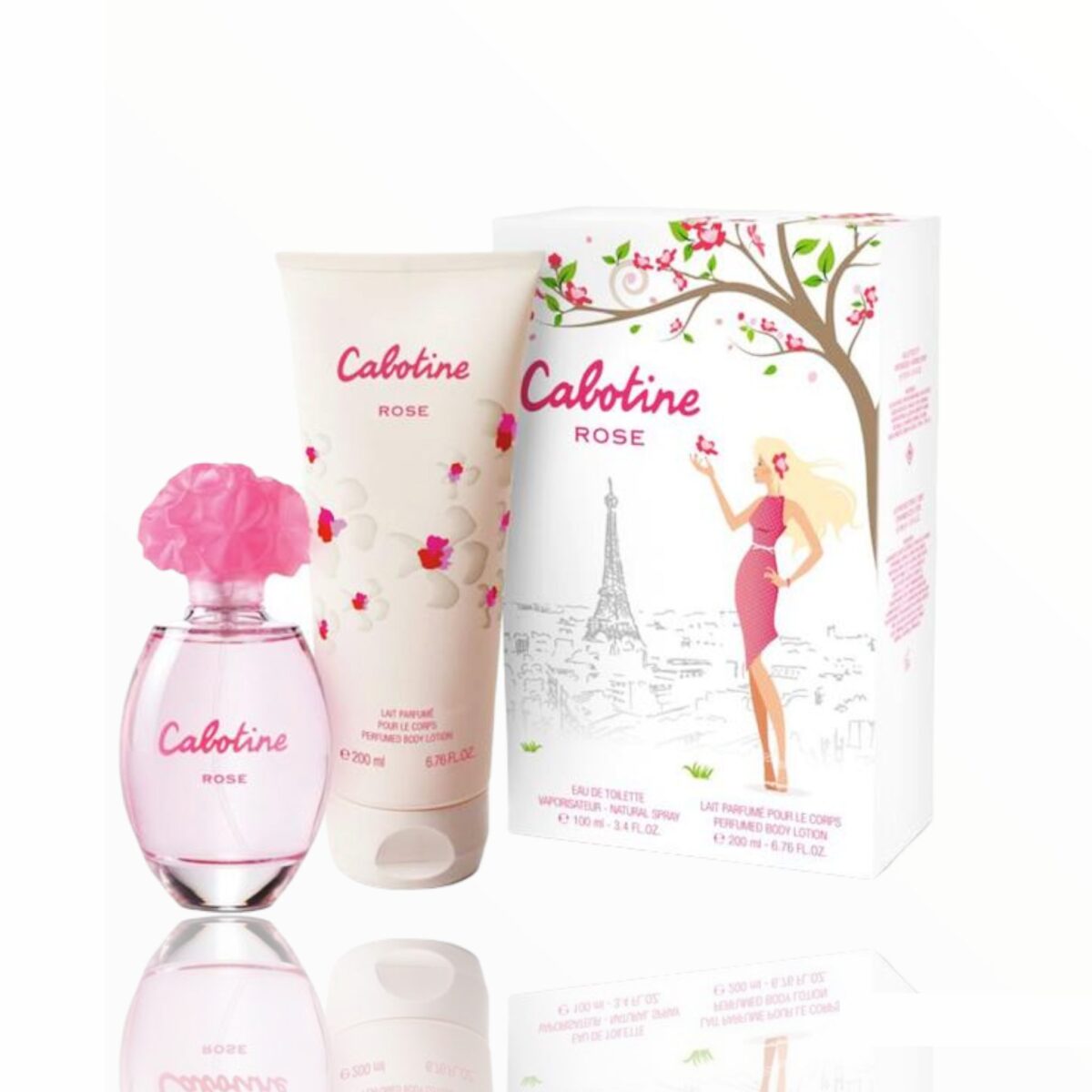 Cabotine Rose Eau de Toilette
  for Women 100ml 2-Piece Set