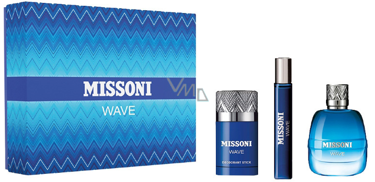 Missoni
Wave Perfume for Men EDT 100ml 3-Piece Set